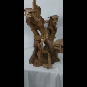 Miniatur Rumah Pohon Aesthetic & Desain Rumah Kayu Minimalis