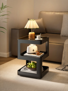 ZHUSHANXIA | Moveable Luxury Small Coffee Table Creative Side Cabinet with Wheels