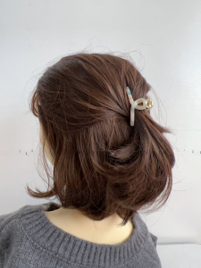 Retro Metal Acetate Alloy Hair Clips Geometric Small Size Top Clip French Half Updo Hair Clips Fashionable Hair Accessories