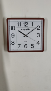 100% ORIGINAL CROCODILE Quiet Sweep Square Analogue Wall Clock CW9007 (CW9007DKS CW9007FKS) [Jam Dinding]