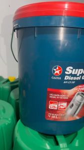 Can dầu máy 18 lít super diesel oil dầu nhờn động cơ hạng nặng 20W-50 dùng cho xe ô tô đầu kéo máy móc công trình