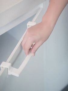 Towel Rack Over Door Towel Bar Hanging Holder ABS Bathroom Kitchen Cabinet Towel Rag Rack Shelf Hanger for Cupboard Door