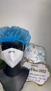 Khẩu trang N95 Chính hãng Cửu Long màu trắng ( Không van thở) 1h/10c thiết kế ôm khít mũi miệng an toàn 95%.