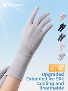 BILLI ZILLY | Ice Cooling Breathable Touchscreen Womens Sun Protection Gloves