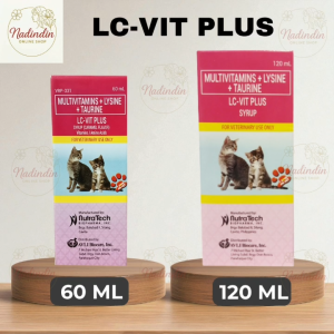 LC-VIT PLUS SYRUP 60mL/120mL (Multivitamins + Lysine + Taurine) for Pets
