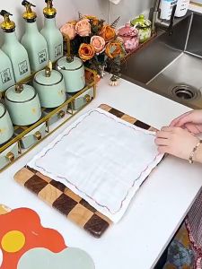 BOSSLU Kain Lap 12 Lapis Tebal Pembersih Noda /Kain Handuk Multilapis Pencuci Piring Penyerap Minyak