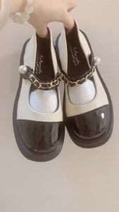 One for all พร้อมส่งจากไทย TX600 รองเท้า Mary Jane รองเท้าส้นสูงแบบสบาย ๆ หนา1.5 นิ้ว สไตล์ฝรั่งเศส สำหรับผู้หญิง