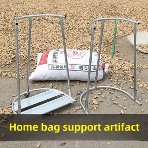 Support Bag Handy Gadget Movable Support Frame For Home Support Mouth Packing Rack Agricultural Corn with Wheels Support Bag Woven Bag