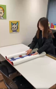 Alas Meja Langit Pastel Lucu/Taplak Meja Belajar Anak Anti Slip/Taplak Meja Tamu/Taplak Meja Kerja