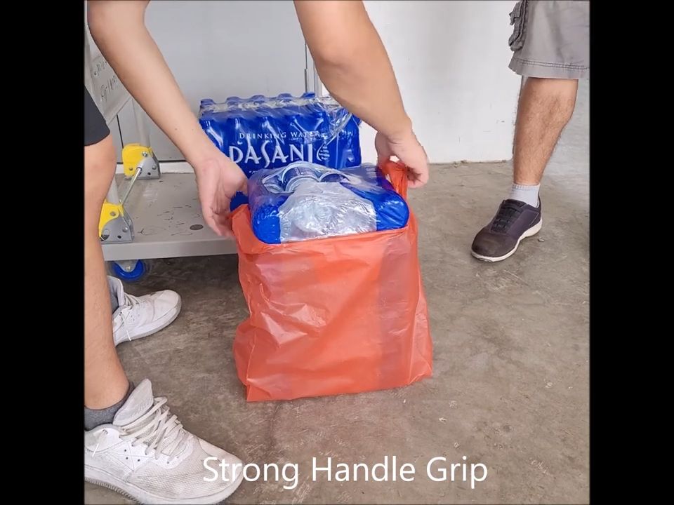 mixshop Plastic Bag BBQ Bag Plastics Bag Groceries Bag Red Plastic bag.