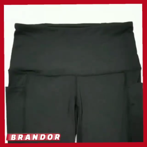Brandor - High Waist Capris 7/8 - 2 Side Pocket - Legging Olahraga Wanita 7/8 ( ANLG38 )