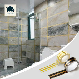 5m Self Adhesive Floor Tile Stickers Waterproof Wall Gap Sealing Tape Strip Floor Tile Beauty Sticker Wall Decoration