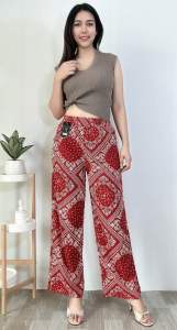 กางเกงผ้าไหมอิตาลีลายลิซาฟรีไซสเอว24-44ยาว38เป้า15 ใส่สบาย ผ้านิ่มลื่น