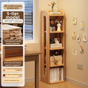 CHUJUN | Space-saving Wall-mounted Corner Bookshelf