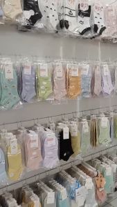 Kaos Kaki Pendek Semata Wanita Motif Fashion Korea Cute Socks isi 5 Pasang