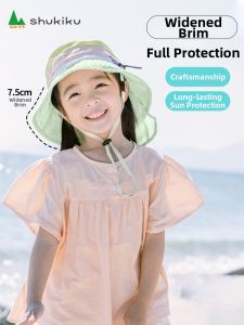 shukiku | UV Protection Summer Beach Hat for Children