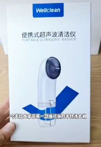 Wellclean Portable Ultrasonic Fabric Cleaner with USB Charging & Multi-Purpose Handheld Washing Machine for Stain Removal