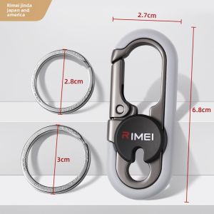 RIMEI | Creative Keychain for Men Car Keyring Belt Clip Zinc Alloy Keychain Ring High-end