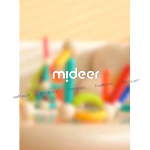 Bộ xếp hình nam châm đồ chơi lắp ghép cho bé Mideer Rainbow Magnetic Building Stick