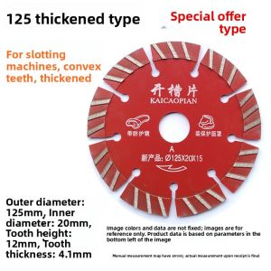 Huaqi Thickened Concrete Cutting Disc for Water And Electric Slotting Machines High Hardness Wall Selection Enhanced Oblique Tooth