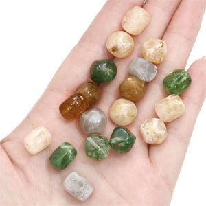 ลูกปัดเรซินสีสันสดใส5ชิ้นลูกปัดหลวม Spacer ลูกปัดสำหรับทำเครื่องประดับสร้อยคอ DIY และสร้อยข้อมืออุปกรณ์เสริมพวงกุญแจ