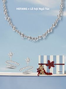 HEFANG Jewelry | Elegant Starry Ribbon Earrings