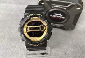 SUBMARINE Fashion Men Watch Digital LED Display Sport Waterproof PU Strap Wristwatch Jam Tangan Lelaki TP-1526-MPS