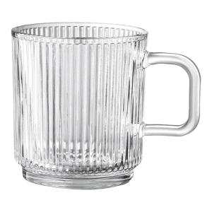 YAGANG | Heat-Resistant Clear Patterned Glass Cup