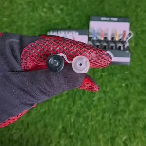 Magnetic Golf Tees with Anti-Lost Lanyard 360° Rotating Durable Plastic Tees Multi-Color Pack Golf Practice Improve Your Golf