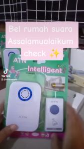 Bel Pintu Rumah Wireless Door Bell Tanpa Kabel - AC Listrik 1 Tombol