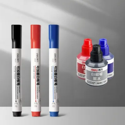 deli | Refillable Large Capacity Erasable Non-toxic Teacher-use Whiteboard Marker