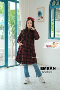 Tunik Anak Perempuan Kakadede Orisabilaqu Atasan Tunik Flanel Anak Cewek Remaja Tanggung Bisa Couple Kemko Korean Style