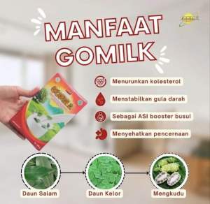 GOMILK 200 Gram - Susu Kambing Etawa Plus Herbal Penggemuk Badan Atasi Batuk Dan Melegakan Pernapasan