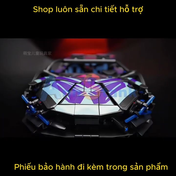 Mô hình lắp ráp siêu xe technic Lambo Cyberpunk Lam tỉ lệ 1:14 1280 chi ...