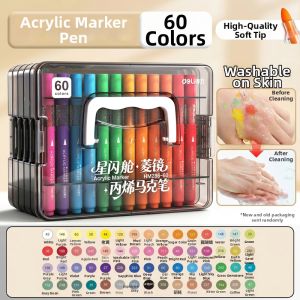 deli | Soft Tip Oil-based No Toxic Non Bleeding Layerable Childrens Marking Pen