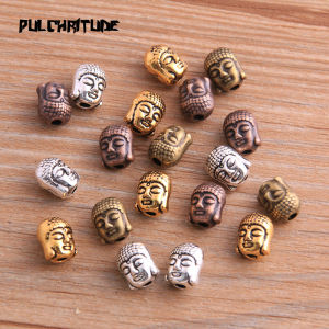20pcs 79mm Four Color Buddha Head Portr Bead Spacer Bead Charms For Diy Beaded Bracelets Jewelry Handmade Making *7*