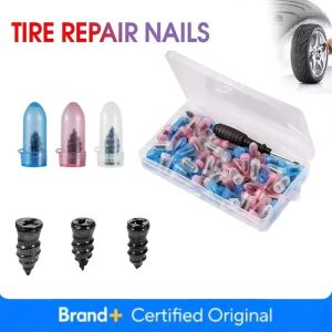 Tire Repair Rubber Nail Car Motorcycle Vacuum Tyre Repair Nails Spiral Rubber Nails Self Service Screw Plug Fast Tool Amagi