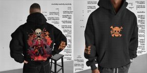 เสื้อฮู้ดวันพีซ ซันจิ สีดำ สำหรับผู้ชายและผู้หญิง ฤดูใบไม้ร่วง ฤดูหนาว ทรงหลวม สไตล์ลำลอง สตรีทแวร์ วิ่งออกกำลังกาย ลายไฟ คิก อนิเมะ