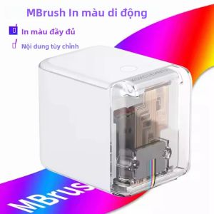 Máy In Phun Cầm Tay Không Dây MBrush Mini Di Động In Màu Đầy Đủ Tự Làm Sử Dụng Hộp Mực Giao Diện Bluetooth In Logo Hình Xăm Chữ