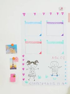 Eversalute Magnetic Whiteboard Fridge Whiteboard Writing Teaching Practice White Board for Kids Message Board Family Kitchen Note Board Planner Whiteboard Soft Material School Supplies