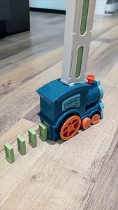 Kids Domino Train Domino Blocks Set Building And Stacking Toy Blocks Domino Set For 3 Year + Toys Boys Girls Creative Gi