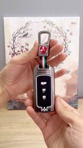 Ốp Chìa Khóa Xe Mitsubishi Xpander Xforce Destinator Outlander Attrage Pajero Sport Triton Hợp Kim Cao Cấp Mẫu Cờ Ý
