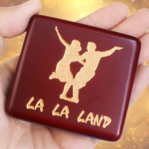 Lalaland Themed Music Box Vintage Wind-Up Musical Player Valentines Day Gift Wooden Craft Decorative Ornament from Fujian