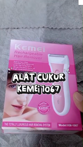 KEMEI 1067 Alat Cukur Wanita Bulu Kaki Ketiak Area Sensitif Kewanitaan / Elektrik Shaver KM-1067