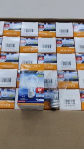 หลอดไส้ (แบบหลอดใส) Daiichi/GATA 60W แสงโทนเหลืองส้ม(ราคายกลัง)