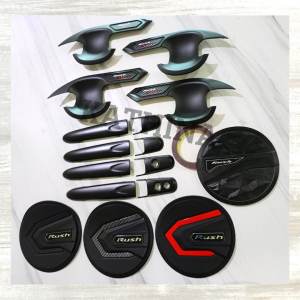 Paket Outer Handle Tank Cover Mobil Toyota All New Rush 2018 Hitam