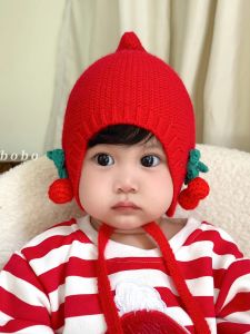 Mũ Trẻ Em Màu Đỏ Mũ Trẻ Em Mùa Đông Mũ Trẻ Em Dệt Kim Mũ Trẻ Em Hình Trái Cây Mũ Trẻ Em Mùa Thu Đông Mũ Trẻ Em Bằng Lông Cừu Mũ Trẻ Em Mùa Xuân