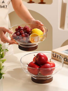 Luxurious Glass Fruit Tray High Footed Snack Storage Box Living Room Home Use Elegant Fruit Basket Premium Quality Dishware