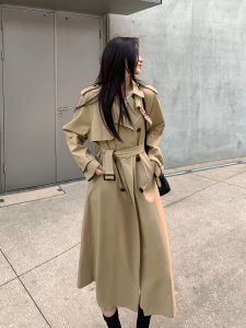 Khaki Korean Petite New Style British Style Trench Coat