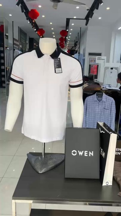 Áo Polo nam Owen cao cấp sợi cotton thoáng mát thấm hút mồ hôi APV233173